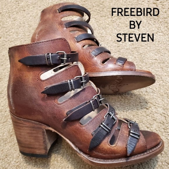 Freebird by Steven Shoes - 🍟 BRAND NEW Freebird by Steven "Quinn" heeled sandals size 6🍟